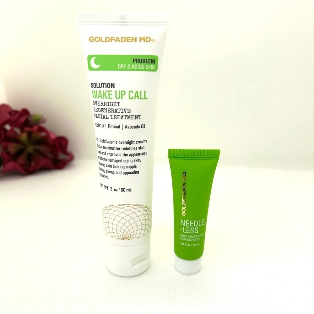 Goldfaden MD Large Wake Up Call Overnight Treatment and Mini Needle-less Serum